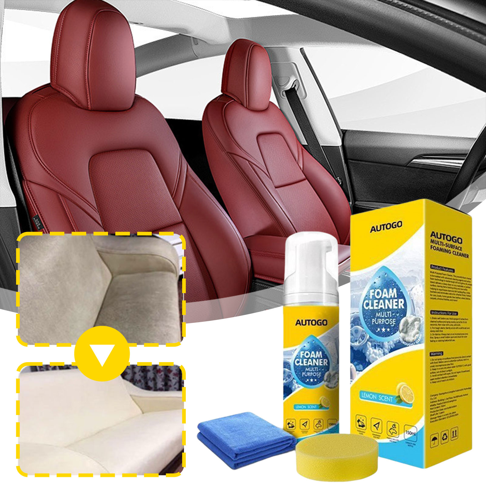 Leather Cleaner Interior - Uniwersalny środek czyszczący w piance do